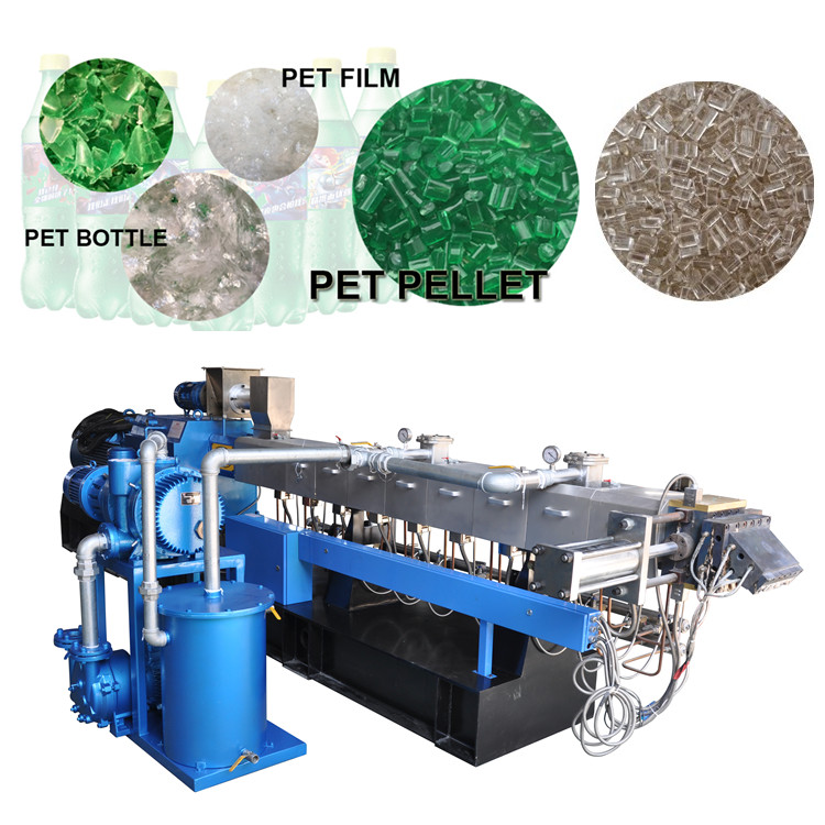 Automatische Strangpelletisierung von Twin Screw Extruder zum Recycling von PET -Flaschen