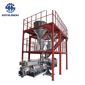 PP + Glasfaser-Doppelschneckenextruder mit Zuführplattform
